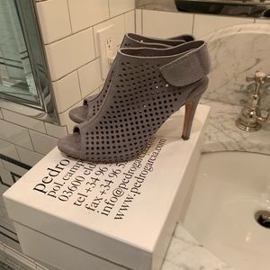 Pedro Garcia “Sofia” Perforated Heeled Sandal